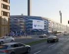 Projekat nove fasade na sjevernoj tribini stadiona Grbavica/Foto: 