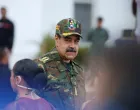 Venezuela's President Nicolas Maduro attends a rally against a possible escalation of U.S. actions toward the country, at Fort Tiuna military base in Caracas, Venezuela, November 25, 2025. REUTERS/Leonardo Fernandez Viloria/Leonardo Fernandez Viloria