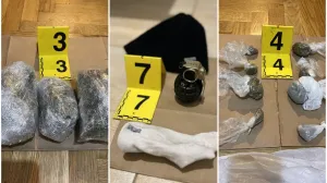 Oduzeta droga, bomba i digitalna vaga/MUP KS/