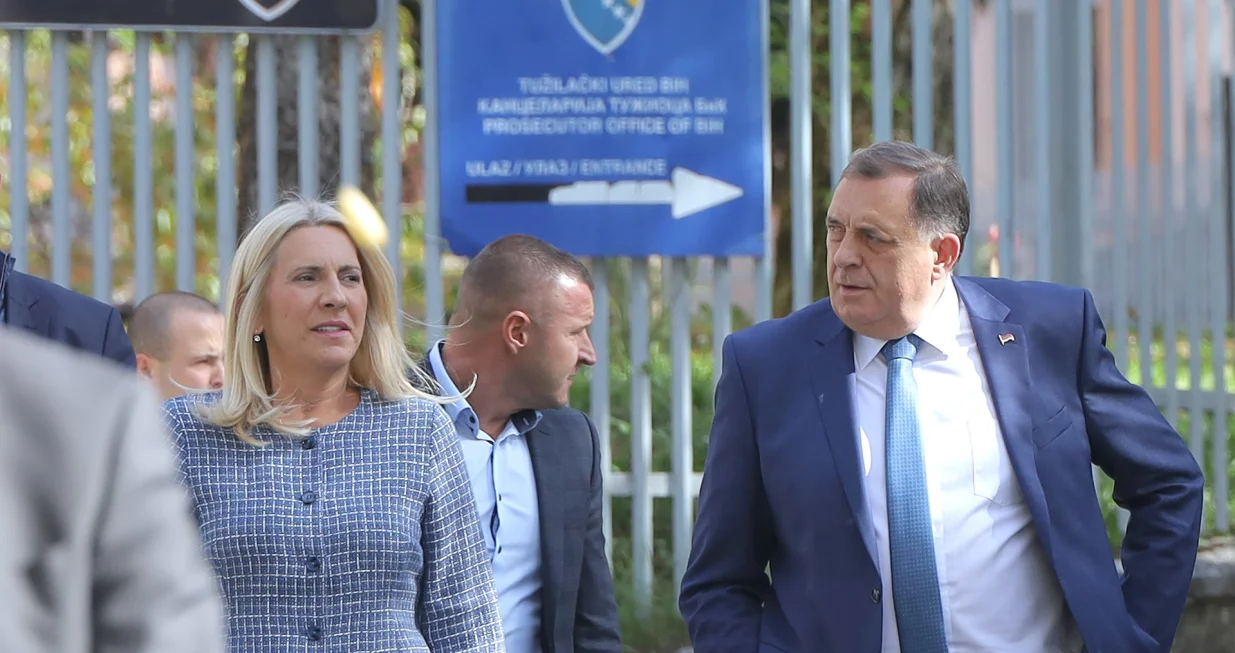 Obraćanje Predsjednika RS-a Milorada Dodika nakon roči&scaron;ta u Sudu Bih/Senad Gubelić