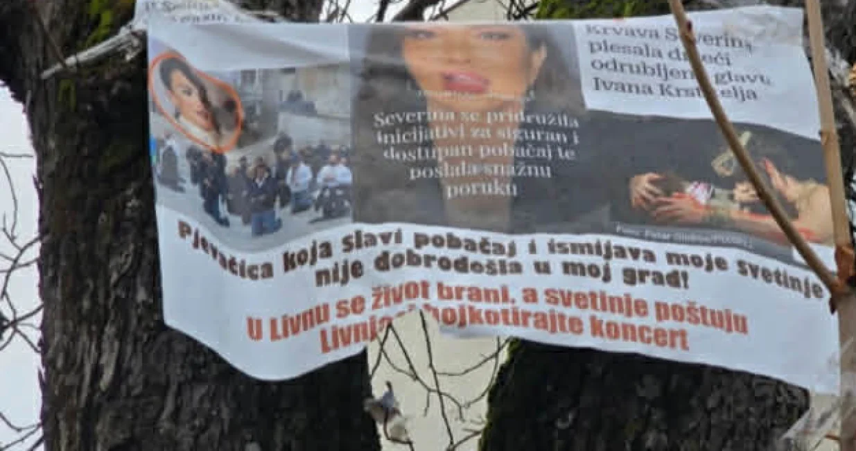 Osvanuli plakati po gradu/Livno Online