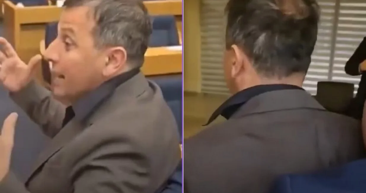 Vukanovića izbacuju sa sjednice/Screenshot/