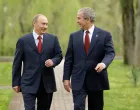 george bush, vladimir putin/