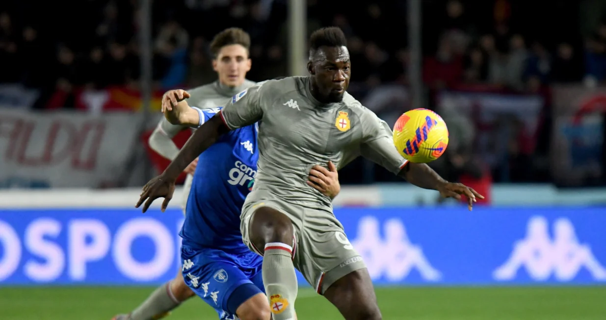 epa09566984 Genoa's forward Felipe Caicedo in action during the Italian Serie A soccer match between Empoli FC vs Genoa at Carlo Castellani Stadium in Empoli, Italy, 05 November 2021. EPA/CLAUDIO GIOVANNINI/Foto: Claudio Giovannini