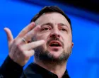 Ukrainian President Volodymyr Zelenskiy attends a press conference on the day of the European Union leaders' summit in Brussels, Belgium, December 18, 2025. REUTERS/Stephanie Lecocq/Stephanie Lecocq