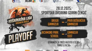 Playoff će biti održan u nedjelju 28. decembra 2025. godine u Sportskoj dvorani Goran Čengić u Sarajevu/Foto: 