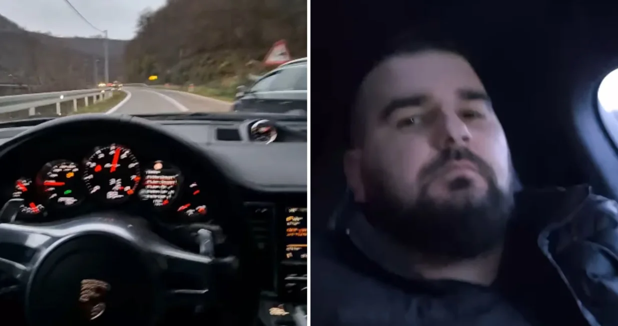 Divljanje na putu, Porsche, Krajina/Canva