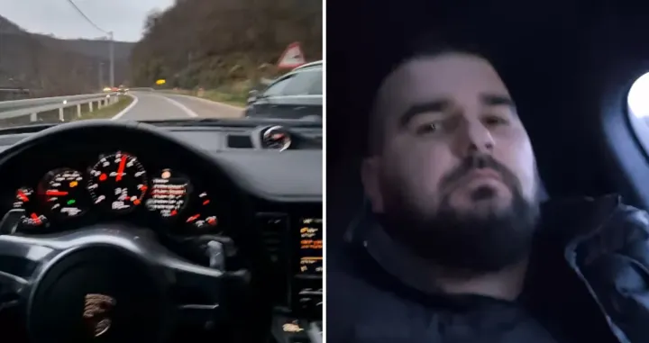 Divljanje na putu, Porsche, Krajina/Canva