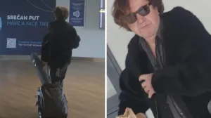 Goran Bregović, bunda, aerodrom Beograd/Telegraf.rs