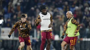 Soccer Football - Serie A - AS Roma v Como - Stadio Olimpico, Rome, Italy - December 15, 2025 AS Roma's Manu Kone during the warm up before the match REUTERS/Matteo Ciambelli/Foto: Matteo Ciambelli