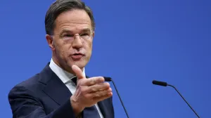 NATO Secretary General Mark Rutte holds a press conference, on the eve of a NATO Foreign Ministers' meeting, at the Alliance's headquarters in Brussels, Belgium December 2, 2025. REUTERS/Yves Herman/Yves Herman