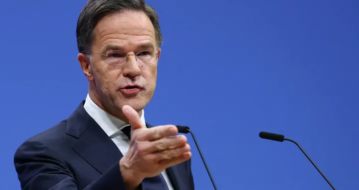 NATO Secretary General Mark Rutte holds a press conference, on the eve of a NATO Foreign Ministers' meeting, at the Alliance's headquarters in Brussels, Belgium December 2, 2025. REUTERS/Yves Herman/Yves Herman