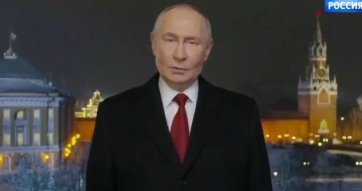 novogodi&scaron;nja čestitka vladimira putina/Screenshot/X