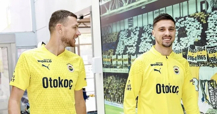 Edin Džeko - Rade Krunić /Foto: 