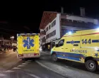 Ambulances are parked near the site of an explosion and fire at the "Le Constellation" bar, where several people died and others were injured after an explosion tore through a crowded New Year's Eve party, according to Swiss police, in the upscale ski resort of Crans-Montana in southwestern Switzerland, January 1, 2026, in this screen grab obtained from video. Valais Canton Police/Handout via REUTERS THIS IMAGE HAS BEEN SUPPLIED BY A THIRD PARTY. MANDATORY CREDIT. NO RESALES. NO ARCHIVES./Valais Canton Police