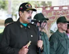 Venezuela's President Nicolas Maduro attends a year-end salutation to military forces in La Guaira, Venezuela December 28, 2025. Miraflores Palace/Handout via REUTERS ATTENTION EDITORS - THIS IMAGE HAS BEEN SUPPLIED BY A THIRD PARTY./Miraflores Palace
