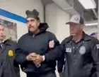 A still image from video posted by the White House's Rapid Response 47 account on X.com, which originated from the @PaulDMauro account, shows Venezuela's President Nicolas Maduro being walked in custody down a hallway at the offices of the U.S. Drug Enforcement Administration (DEA) in New York City, U.S., January 3, 2026. @RapidResponse47/Handout via REUTERS THIS IMAGE HAS BEEN SUPPLIED BY A THIRD PARTY. MANDATORY CREDIT.NO RESALES. NO ARCHIVES Verification - Reuters was able to confirm footage of Nicolas Maduro walking through the halls of DEA headquarters in New York as seen on corroborating footage showing same personnels ushering Maduro and DEA NYD crest on the wall. - Logo on wall matched DEA NYD from file images. - Reuters witness footage showing convoy arriving at DEA headquarters in Manhattan./@rapidresponse47