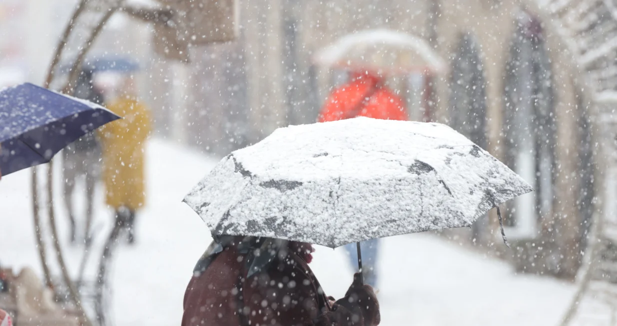 Snjeg &scaron;etnja saobračaj ilustracije zima/Senad Gubelić