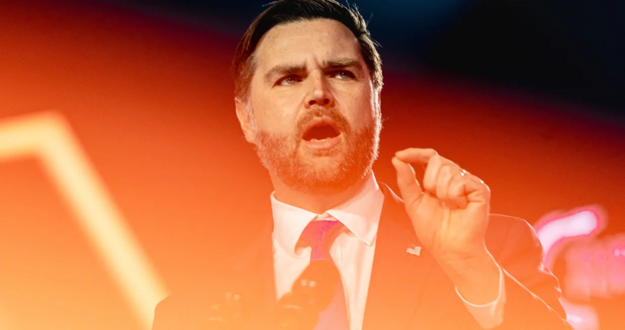 U.S. Vice President JD Vance closes out AmericaFest, the first Turning Point USA summit since the assassination of Charlie Kirk, in Phoenix, Arizona, U.S. December 21, 2025. REUTERS/Cheney Orr/Cheney Orr
