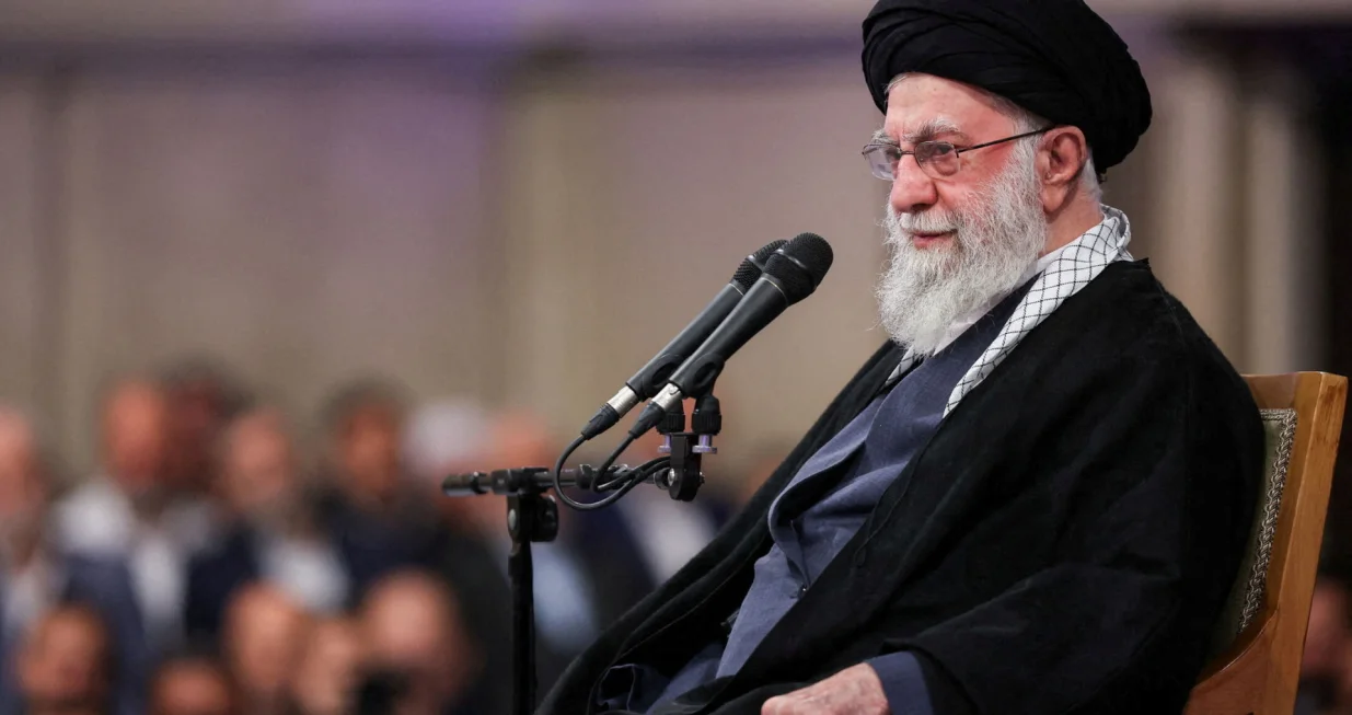 FILE PHOTO: Iran's Supreme Leader Ayatollah Ali Khamenei speaks during a meeting in Tehran, Iran January 3, 2026. Office of the Iranian Supreme Leader/WANA (West Asia News Agency)/Handout via REUTERS ATTENTION EDITORS - THIS PICTURE WAS PROVIDED BY A THIRD PARTY./File Photo/Office Of The Iranian Supreme Le