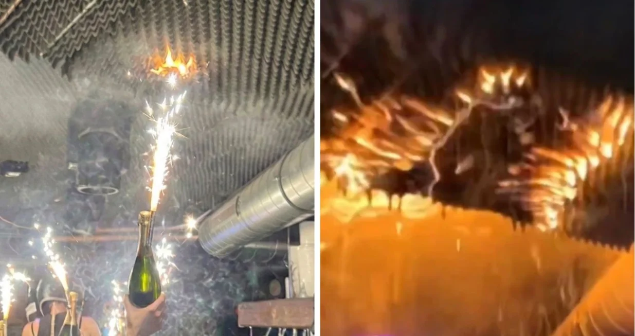 Požar u baru Le Constellation u Crans-Montani, u &Scaron;vicarskoj/Screenshot