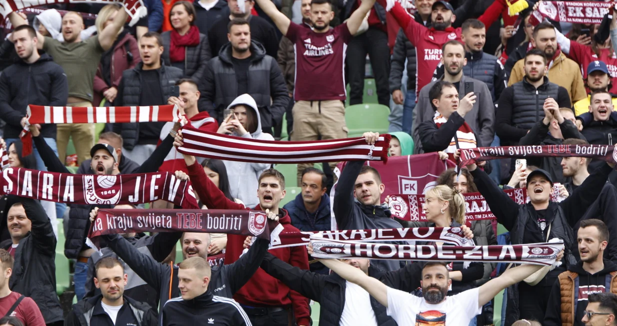 Navijači Sarajeva (FOTO: Damir Deljo/Oslobođenje)/Foto: Damir Deljo