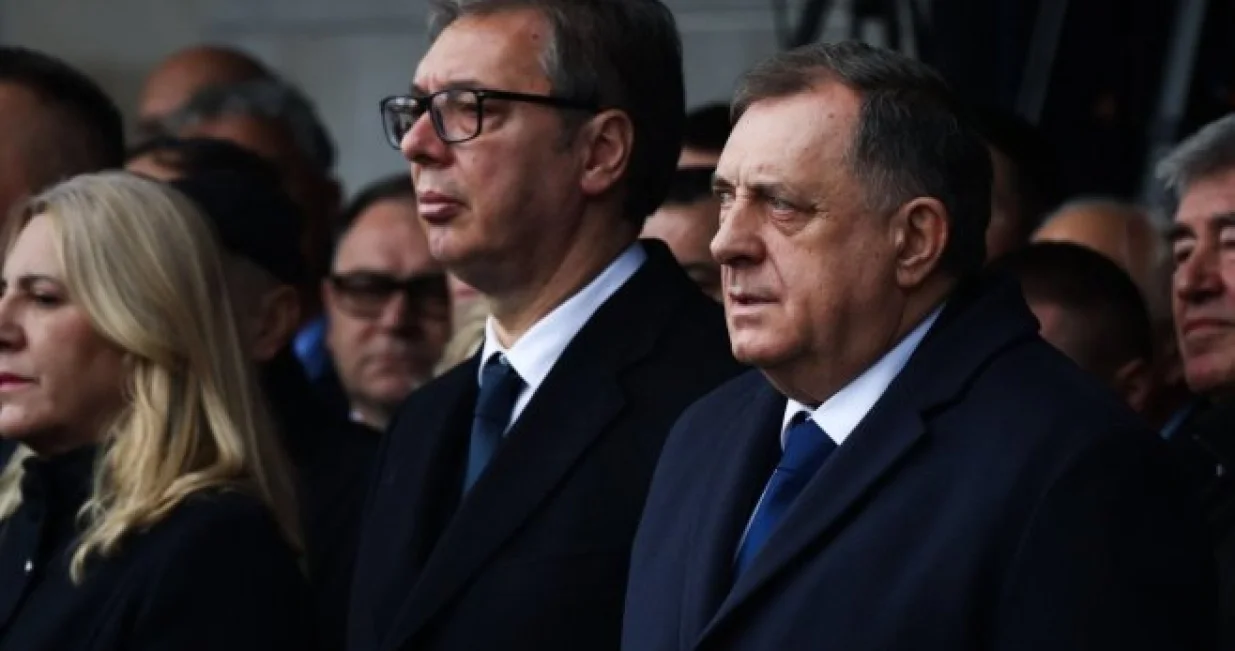 Željka Cvijanović, Aleksandar Vučić, Milorad Dodik, Trebinje, otvaranje nove bolnice/Srna