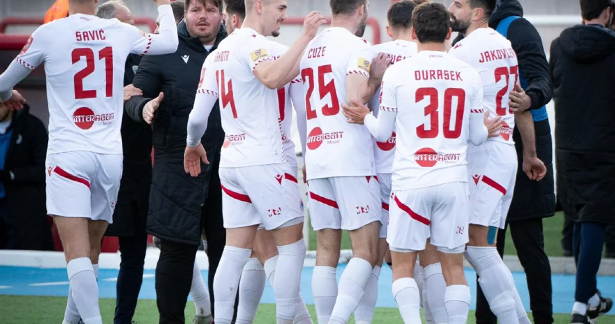 Detalj sa utakmice Zrinjski - Velež (FOTO: H&Scaron;K Zrinjski)/Foto: 