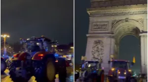 Traktori izašli na ulice/Printscreen/X.com//