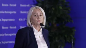 Borjana Krišto, predsjedavajuća Vijeća ministara BiH nakon sastanka sa evropskom komesarkom za proširenje Martom Kos/Amer Kajmović