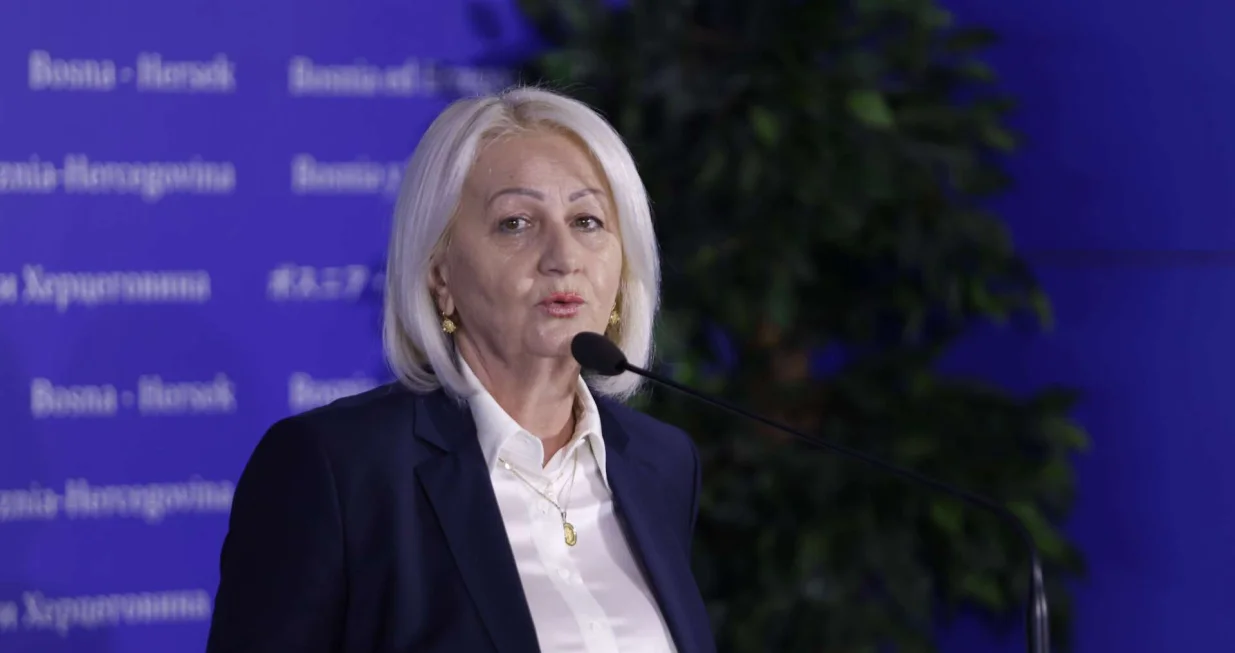 Borjana Kri&scaron;to, predsjedavajuća Vijeća ministara BiH nakon sastanka sa evropskom komesarkom za pro&scaron;irenje Martom Kos/Amer Kajmović