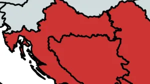 Karta, BiH, zemlje regiona, crvena boja, ujedinjenje/Prtsc