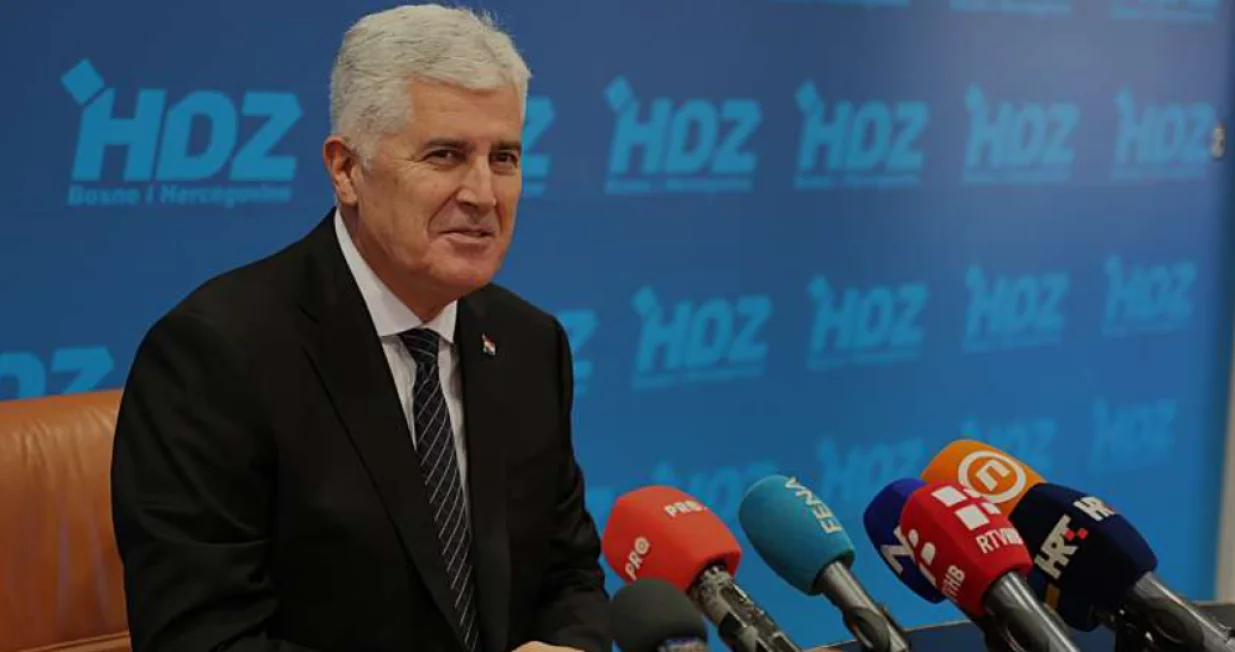 Dragan Čović, predsjednik HDZ-a BiH, press konferencija/Emanuel Soca