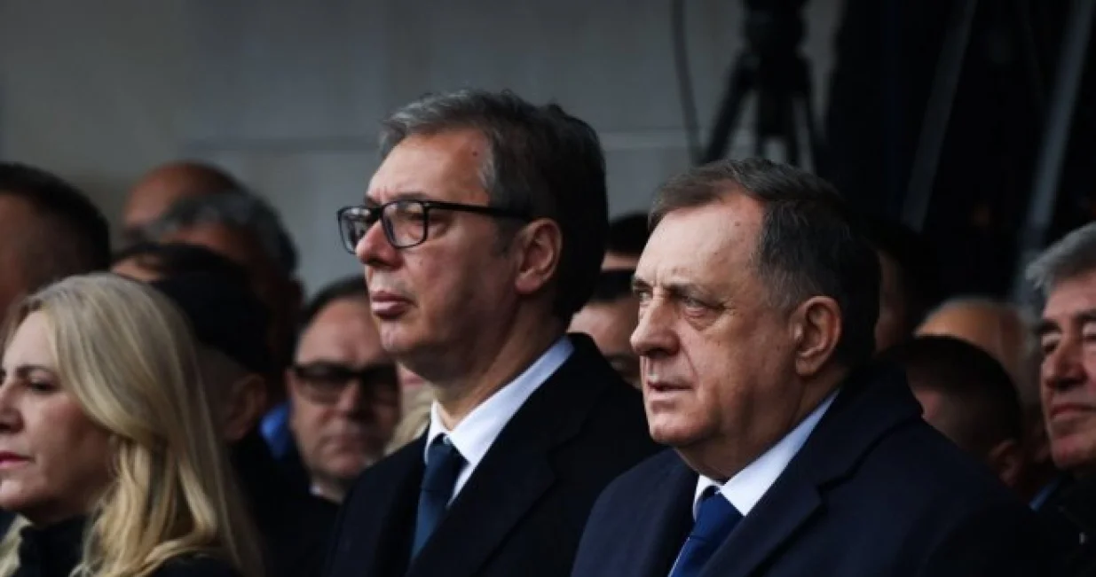 Željka Cvijanović, Aleksandar Vučić, Milorad Dodik, Trebinje, otvaranje nove bolnice/Srna