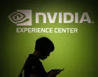 epa08669640 (FILE) - A visitor walks past the Nvidia company logo during a news conference ahead of the COMPUTEX, the largest computer show in Asia, in Taipei, Taiwan, 30 May 2016 (reissued 15 September 2020). US tech giant Nvidia on 13 September 2020 announced it will purchase chip designer Arms for 40 billion US dollar from SoftBank. EPA/RITCHIE B. TONGO *** Local Caption *** 52789390/Ritchie B. Tongo