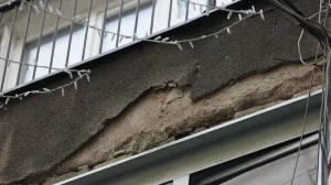 Otopljavanje maca snjeg neočišćen fasada odvodi/Senad Gubelić