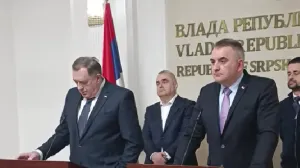 Milorad Dodik i Savo Minić, press konferencija/Prtsc