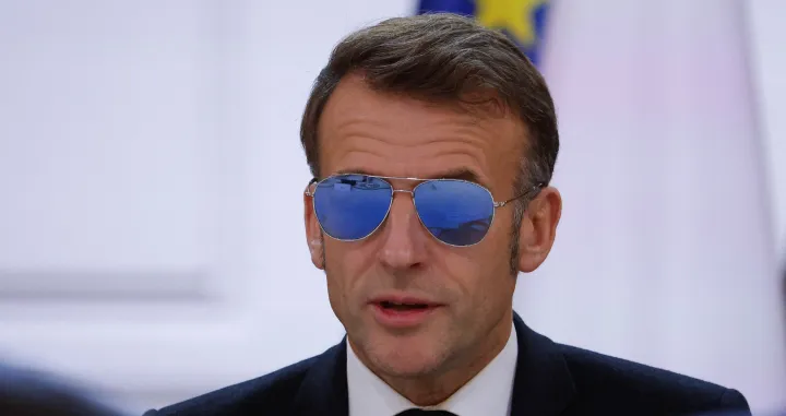 French President Emmanuel Macron speaks during a meeting on the institutional future of New Caledonia at the Elysee Palace in Paris, France, January 16, 2026. Yoan Valat/Pool via REUTERS/Yoan Valat