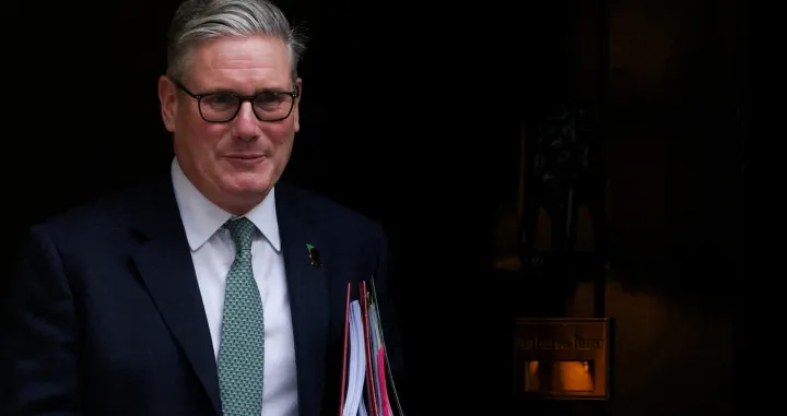FILE PHOTO: British Prime Minister Keir Starmer leaves 10 Downing Street in London, Britain, November 12, 2025. REUTERS/Phil Noble/File Photo/Phil Noble