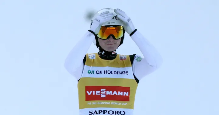 Ski Jumping - Ski Jumping World Cup - Sapporo, Japan - January 18, 2026 Slovenia's Domen Prevc during the men's individual HS137 second round REUTERS/Issei Kato/Foto: Issei Kato