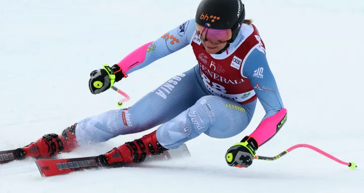 Alpine Skiing - FIS Alpine Ski World Cup - Women's Super G - Val d'Isere, France - December 21, 2025 Bosnia and Herzegovina's Elvedina Muzaferija in action REUTERS/Christian Hartmann/Foto: Christian Hartmann