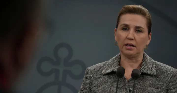 Danish Prime Minister Mette Frederiksen attends a press conference in Copenhagen, Denmark, January 13, 2026. REUTERS/Tom Little/Tom Little