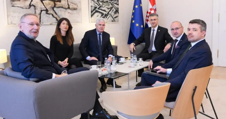 Andrej Plenković, premijer Hrvatske, sastanak, Dragan Čović, Gordan Grlić Radman/X.com