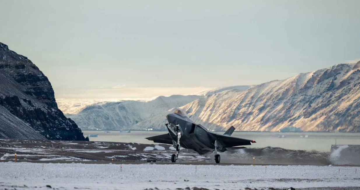 Američki F-35 na Grenlandu/Screenshot 