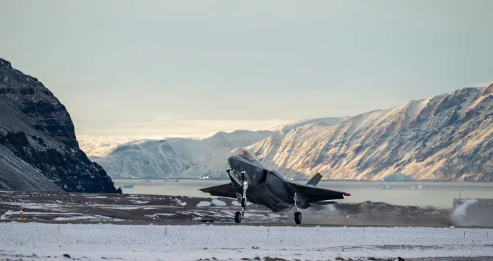 Američki F-35 na Grenlandu/Screenshot 