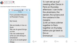 Prepiska Macrona i Trumpa objavljena na mreži Truth Social/Oslobođenje