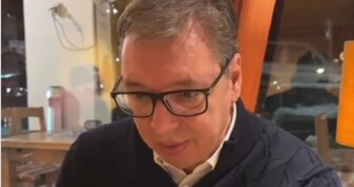 Aleksandar Vučić, Davos, jelo, krompir, sir/Prtsc