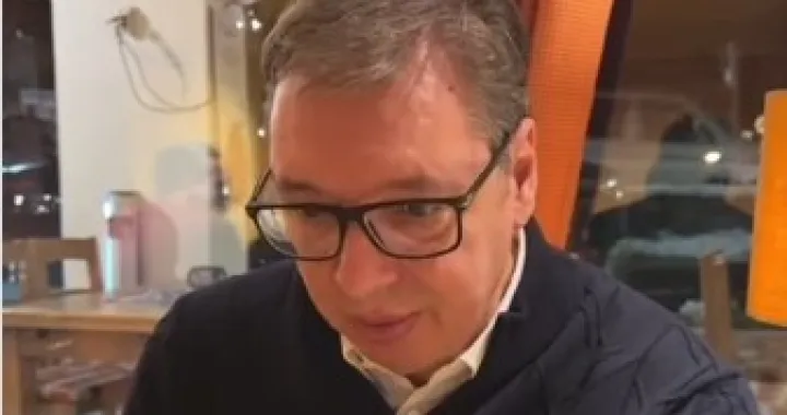 Aleksandar Vučić, Davos, jelo, krompir, sir/Prtsc