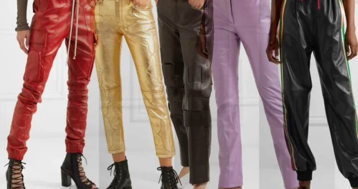 kožne pantalone boja/