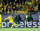 Soccer Football - UEFA Champions League - Bodo/Glimt v Manchester City - Aspmyra Stadion, Bodo, Norway - January 20, 2026 Bodo/Glimt's Jens Hauge hits the bar Action Images via Reuters/Andrew Boyers/Foto: Andrew Boyers